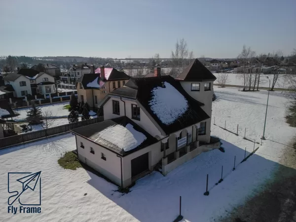 Privātmājas aerofoto: skats Nometņu ielas Ruģeļi, Daugavpils.